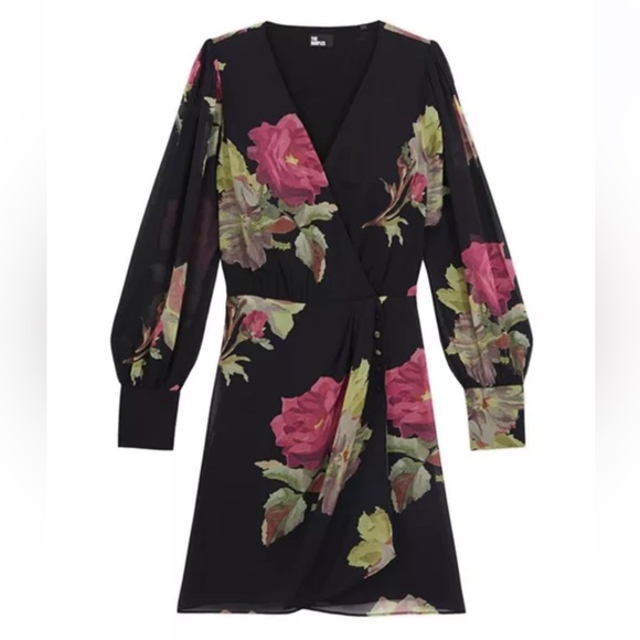 The Kooples - Rose Surplus Neck Mini Dress - Picture 6 of 13